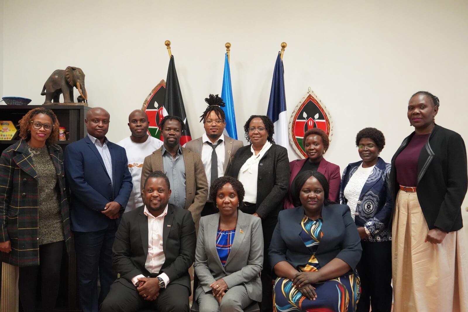 AMBASSADOR CHERWON HOSTS KENYANS IN FRANCE UMBRELLA ASSOCIATION